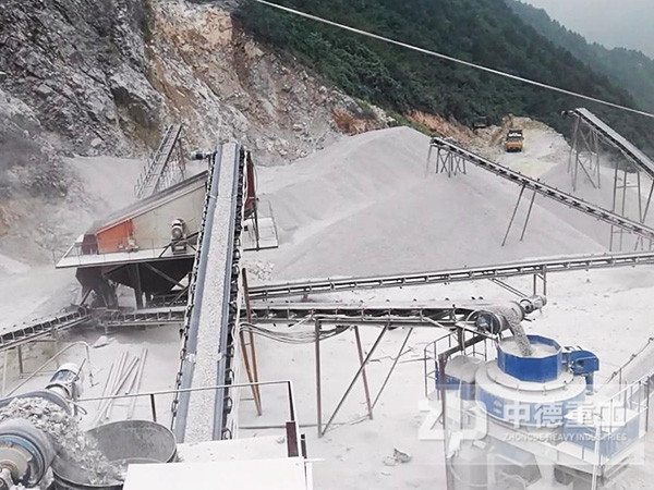 機制砂生產(chǎn)現(xiàn)場