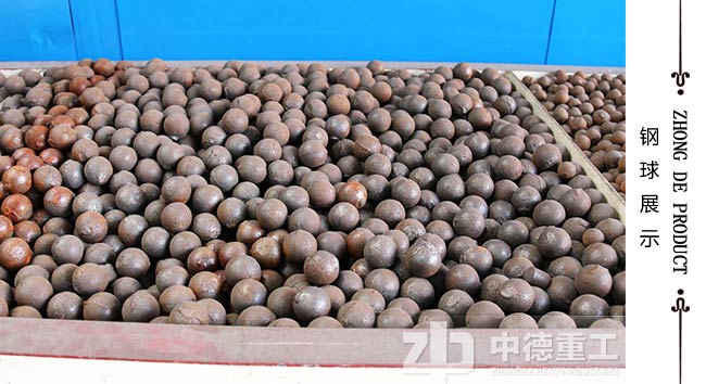 白灰球磨機(jī)高能耗部件——鋼球展示