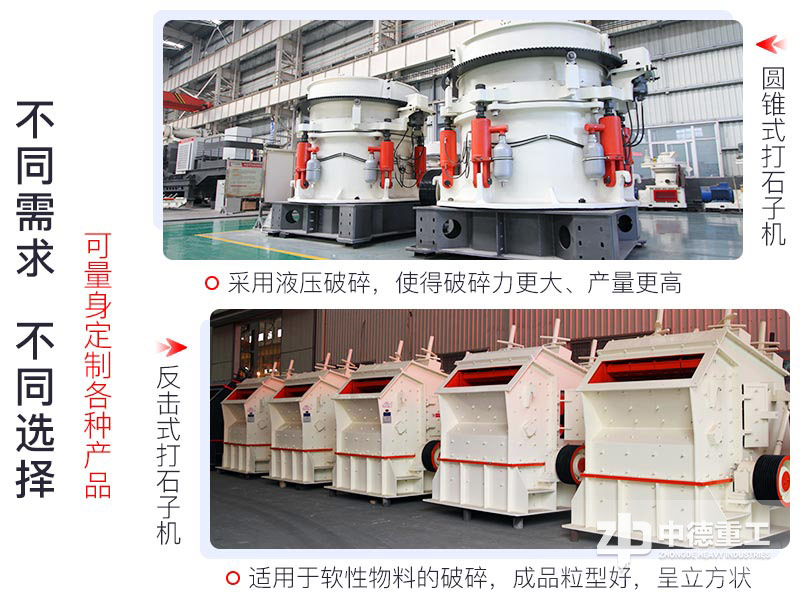 圓錐式破碎機與反擊式破碎機的異同點